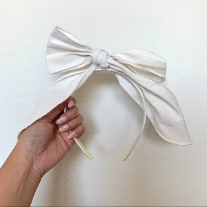 White bow headband